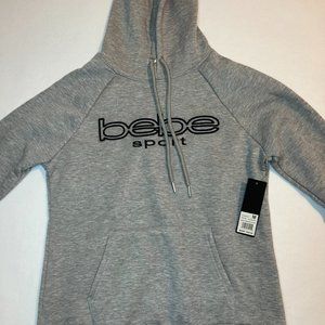 Women's Bebe Sports Hoodie Heather Grey Size Medium